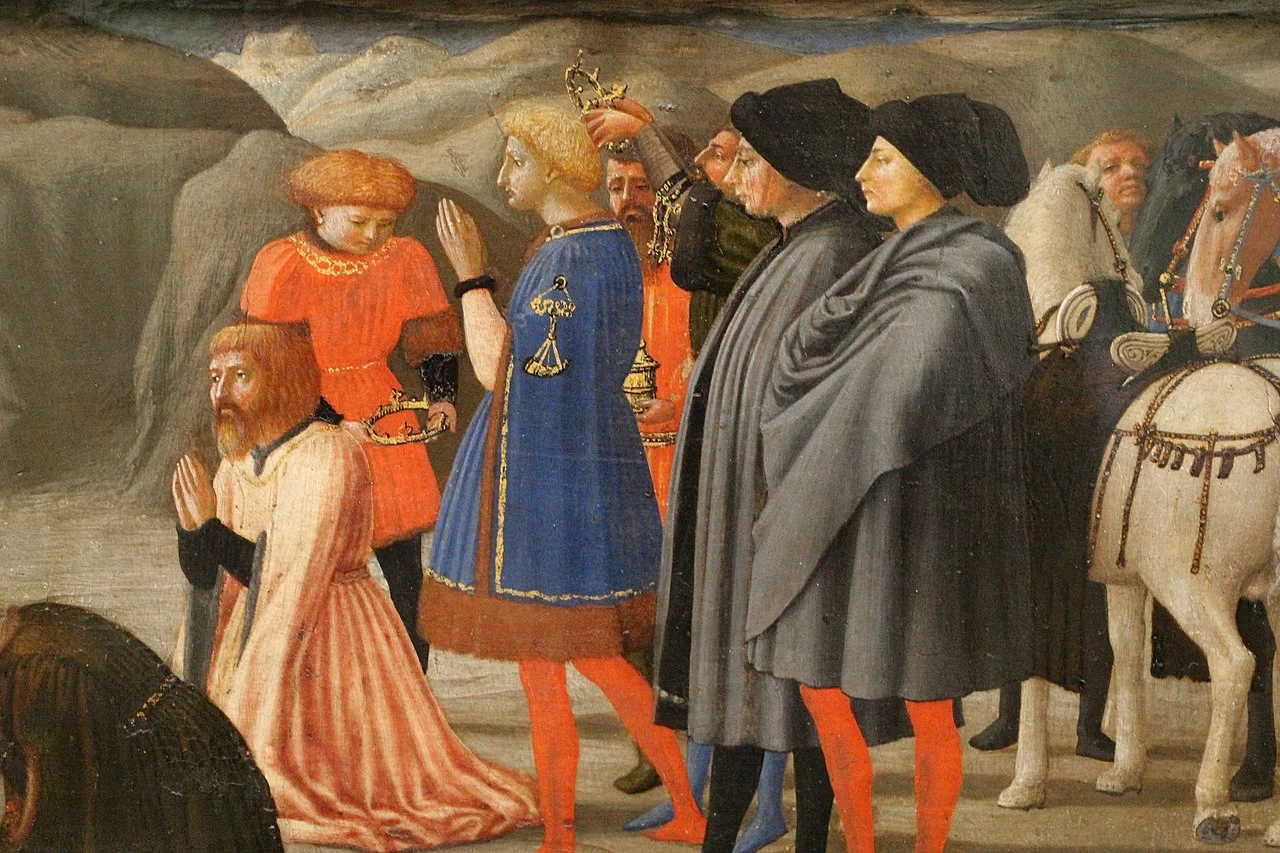Adorazione dei Magi - Gemaldegalerie, Berlino, dettaglio